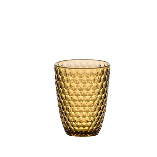 36 cl - Diamond Bicchieri Acqua In SAN - Set 12 Pz - Giallo