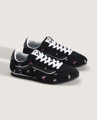 Floral Black Pink Super Lowpro Shoe
