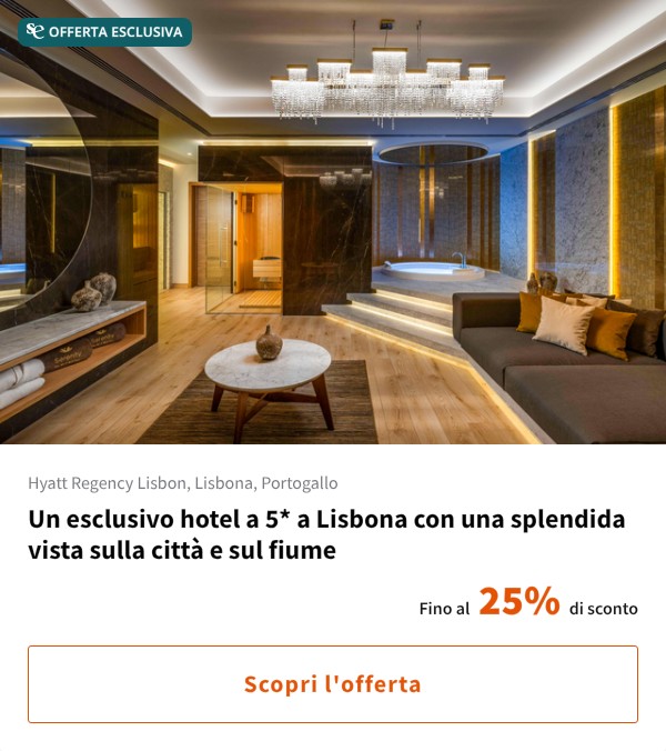 Un esclusivo hotel a 5* a Lisbona con una splendida vista sulla città e sul fiume