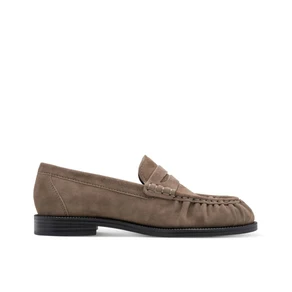Mocassini Donna Tacco Basso in Camoscio Taupe | Tamaris