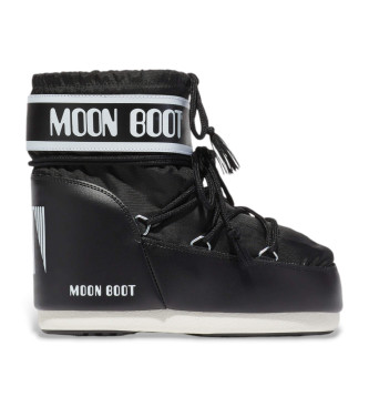 Stivali bassi in nylon neri con icona