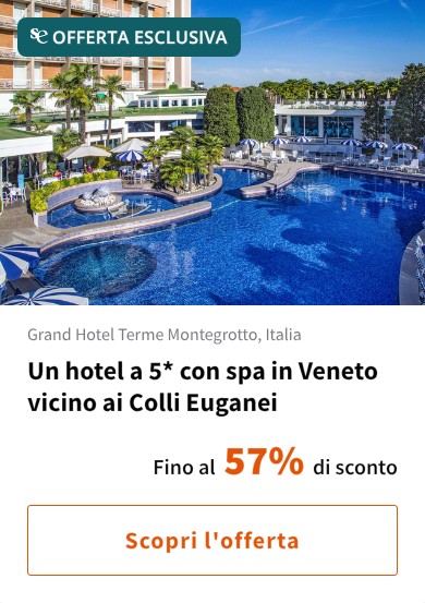 Un hotel a 5* con spa in Veneto vicino ai Colli Euganei