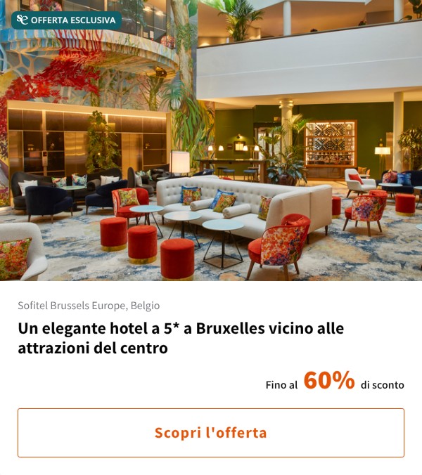 Un elegante hotel a 5* a Bruxelles vicino alle attrazioni del centro