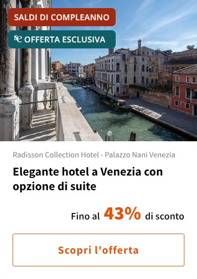 Elegante hotel a Venezia con opzione di suite