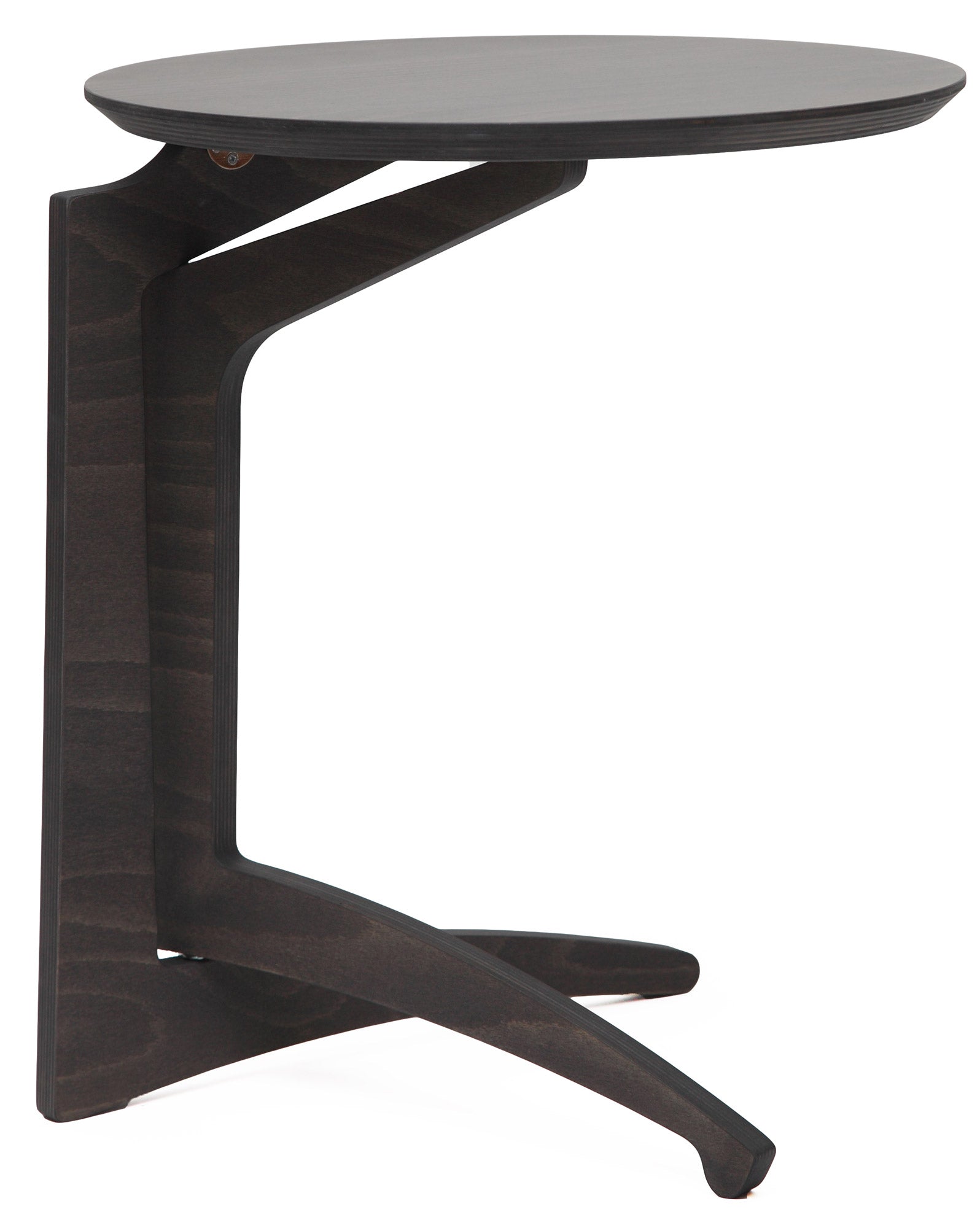 Tavolino pieghevole da salotto in legno grigio scuro