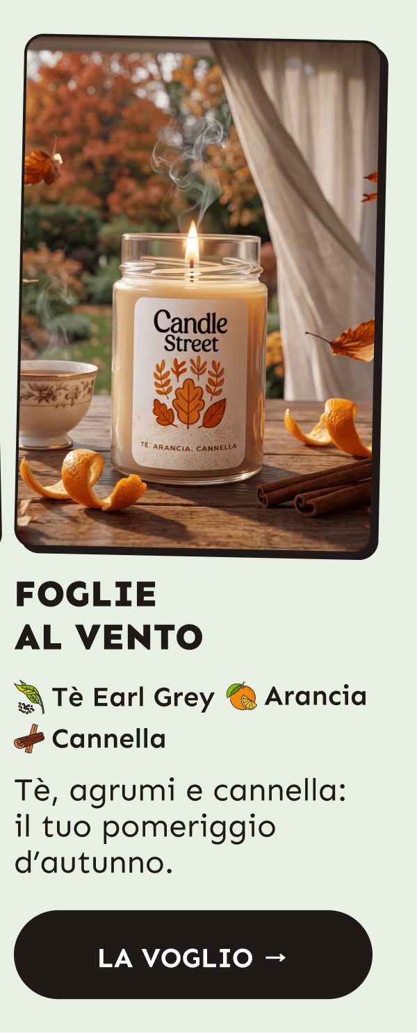 Foglie al vento. Tè, agrumi e cannella: il tuo pomeriggio d’autunno.