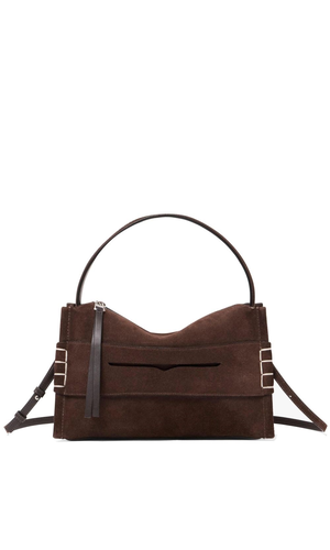 Loafer leather shoulder bag