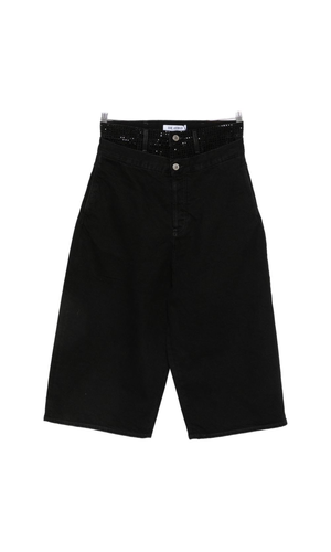 Denim cotton bermuda shorts