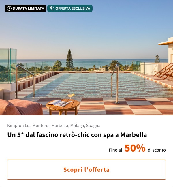 Un 5* dal fascino retrò-chic con spa a Marbella