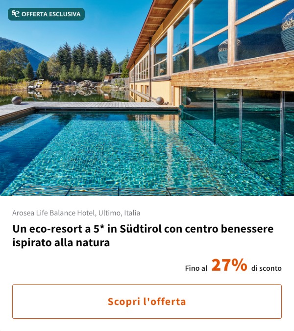 Un eco-resort a 5* in Südtirol con centro benessere ispirato alla natura