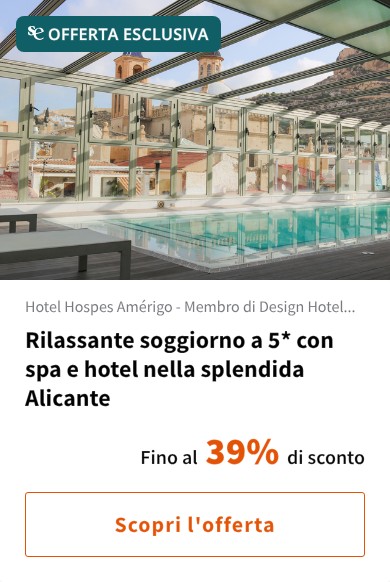 Rilassante soggiorno a 5* con spa e hotel nella splendida Alicante