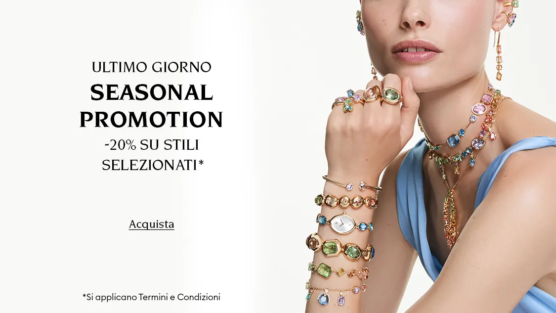 Modella con gioielli Swarovski