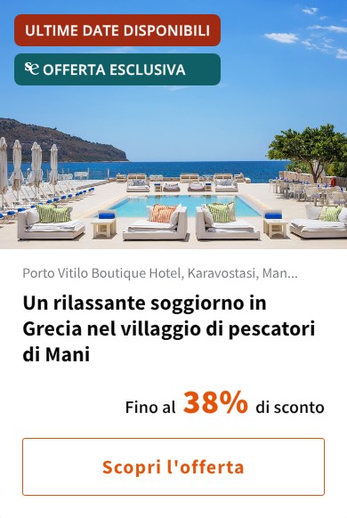 Un rilassante soggiorno in Grecia nel villaggio di pescatori di Mani