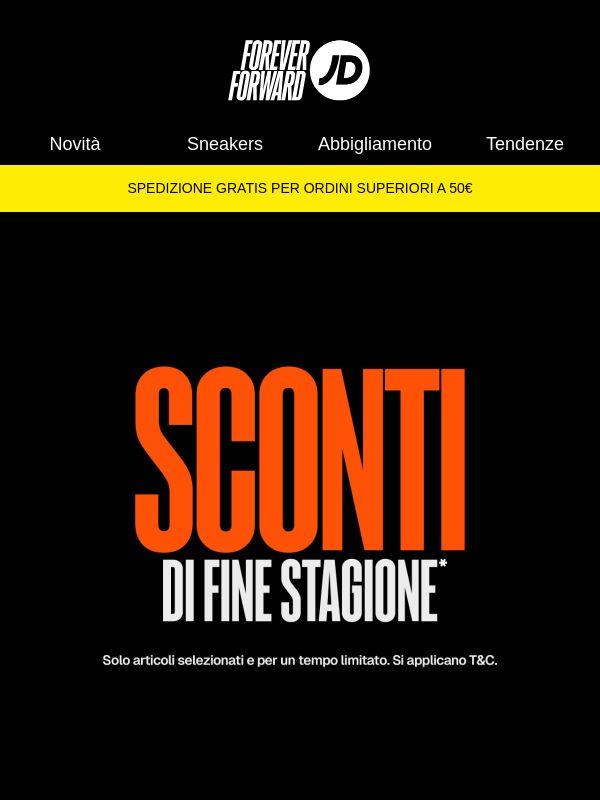 Gli sconti di fine stagione sono arrivati!