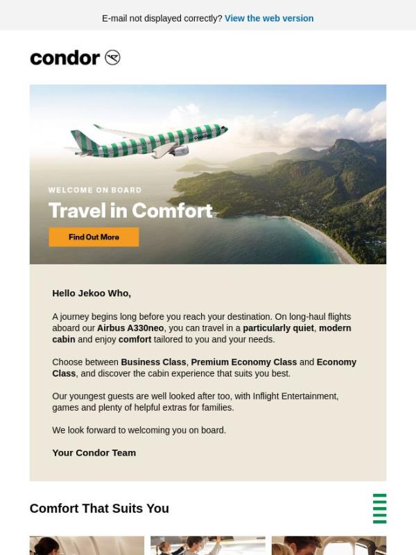 Your Journey Starts in Comfort, Jekoo Who!