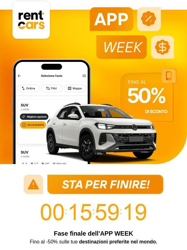 🚨 Ultimi giorni APP WEEK: fino al -50%