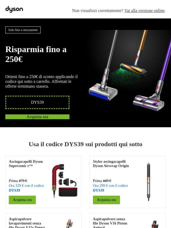 Offerte flash: risparmia fino a 250€