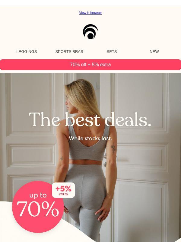 70% + 5% extra off. 🔥