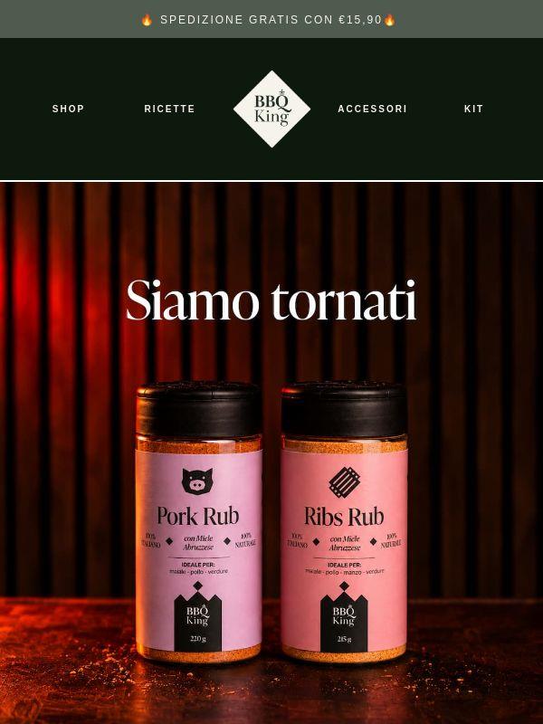 Restock: Ribs e Pork ti aspettano!