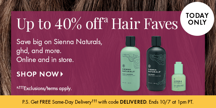 Up to 40% off Hair Faves