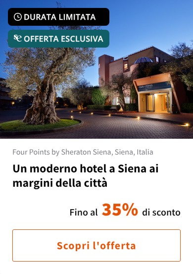 Un moderno hotel a Siena ai margini della città