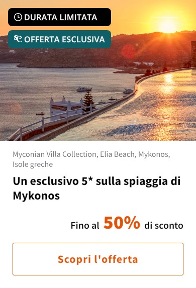 Un esclusivo 5* sulla spiaggia di Mykonos