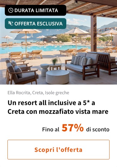 Un resort all inclusive a 5* a Creta con mozzafiato vista mare