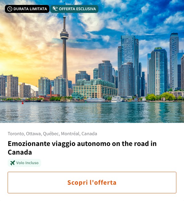 Emozionante viaggio autonomo on the road in Canada