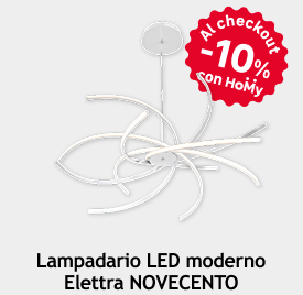 Lampadario LED moderno Elettra NOVECENTO