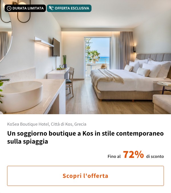 Un soggiorno boutique a Kos in stile contemporaneo sulla spiaggia