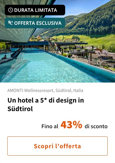 Un hotel a 5* di design in Südtirol