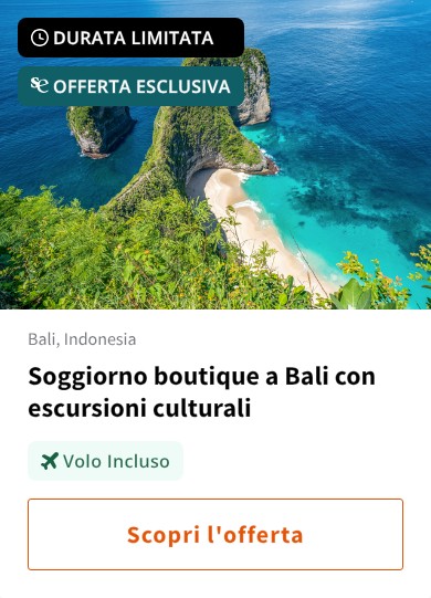 Soggiorno boutique a Bali con escursioni culturali
