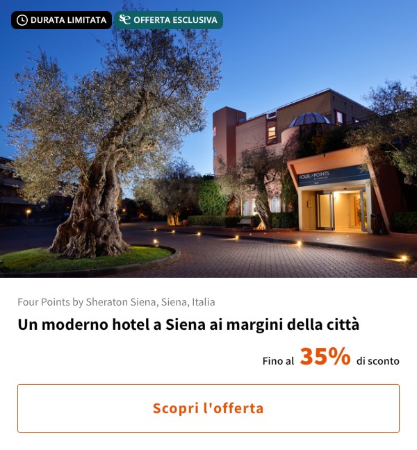 Un moderno hotel a Siena ai margini della città