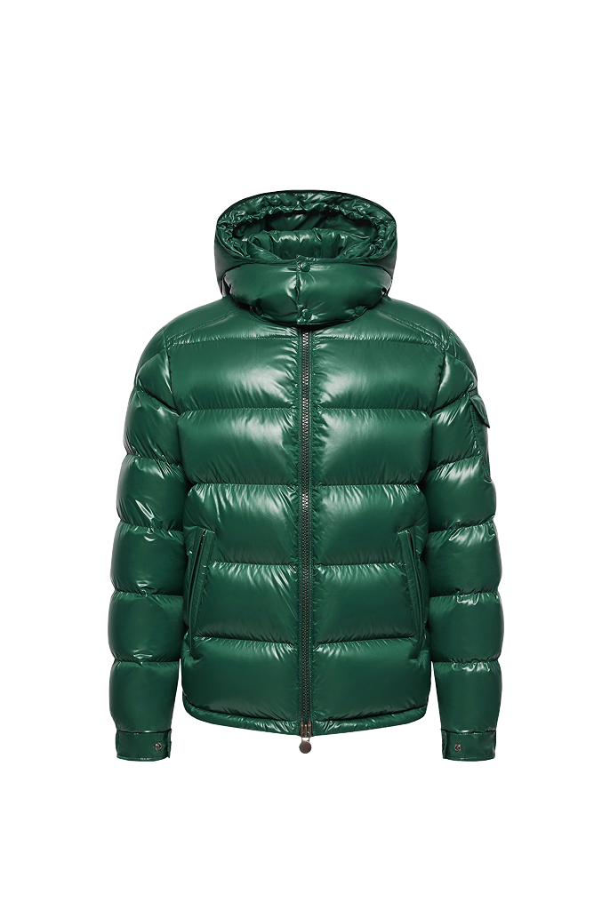 Piumino corto Moncler Maya con cappuccio