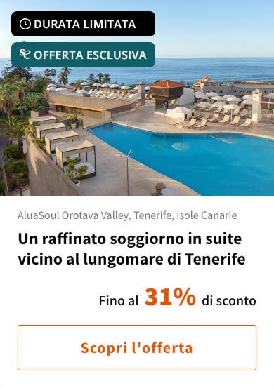 Un raffinato soggiorno in suite vicino al lungomare di Tenerife