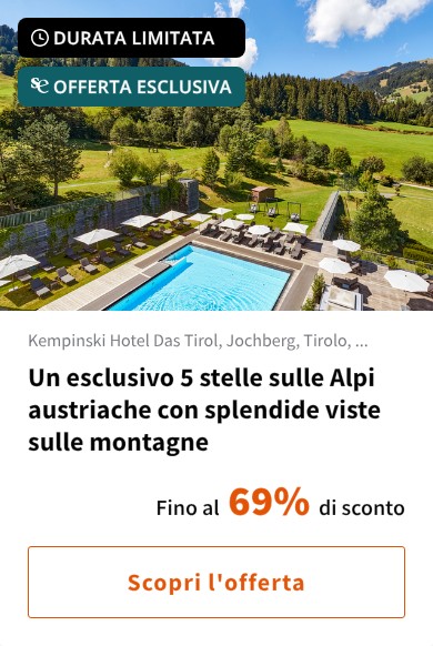 Un esclusivo 5 stelle sulle Alpi austriache con splendide viste sulle montagne