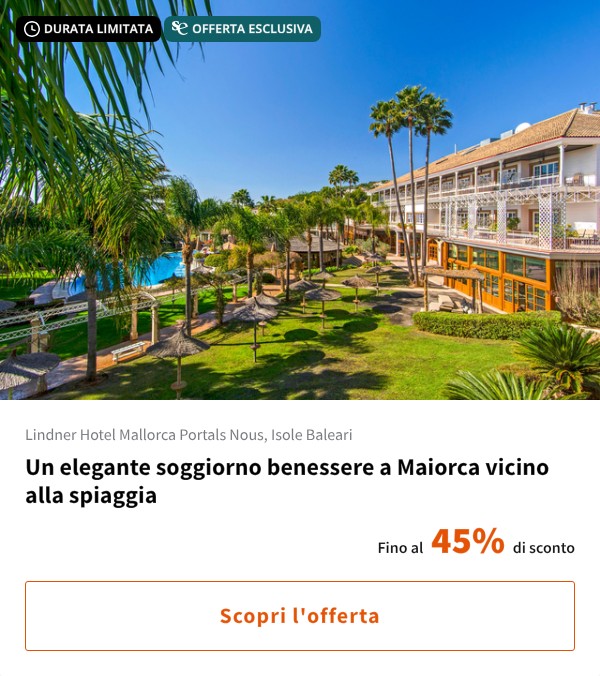 Un elegante soggiorno benessere a Maiorca vicino alla spiaggia