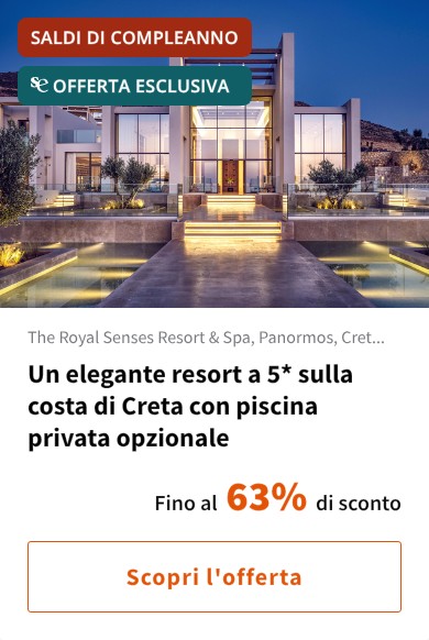 Un elegante resort a 5* sulla costa di Creta con piscina privata opzionale