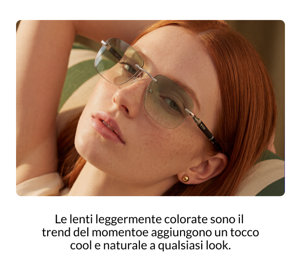 Montature con lenti colorate