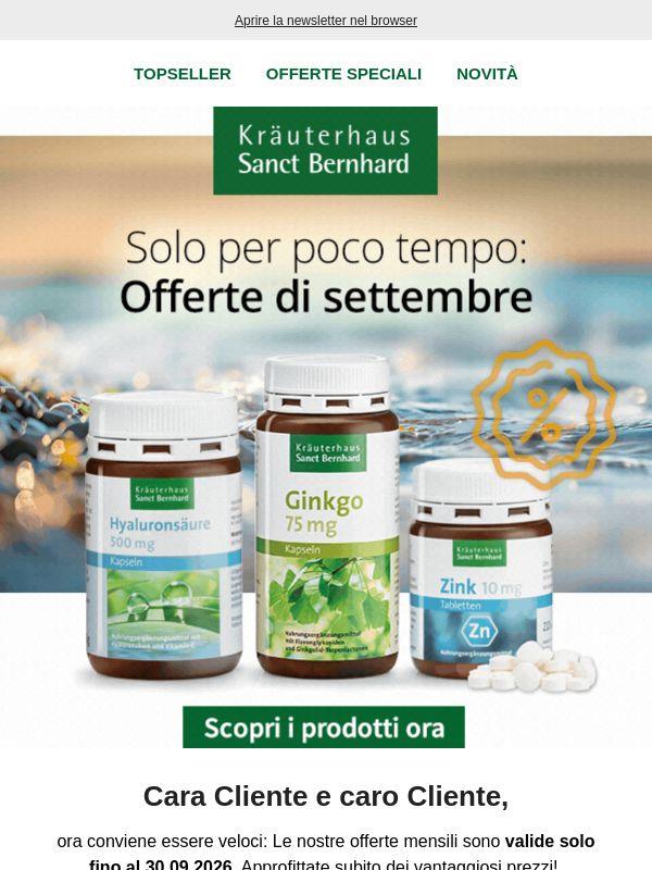 Non perdete l'occasione: Offerte di settembre ⏳
