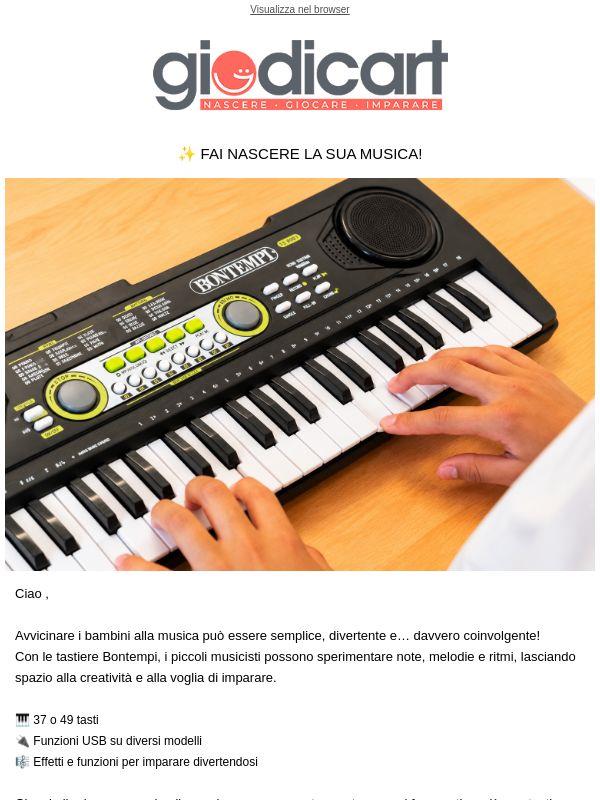 🎹 Piccoli musicisti, grandi melodie