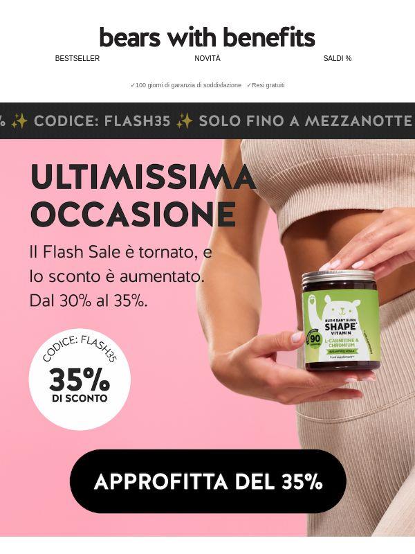 Ultimissima occasione: -35%⏳