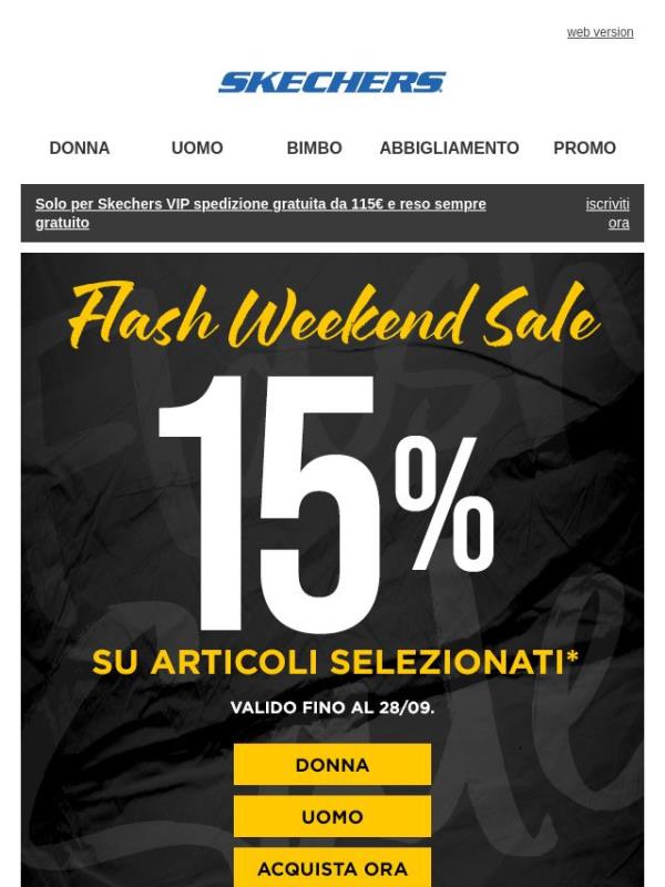 Il Flash Weekend Sale termina oggi!