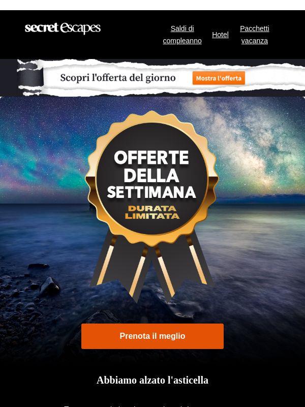 Sconti fino al 50% sui migliori hotel. Sì, metà prezzo.