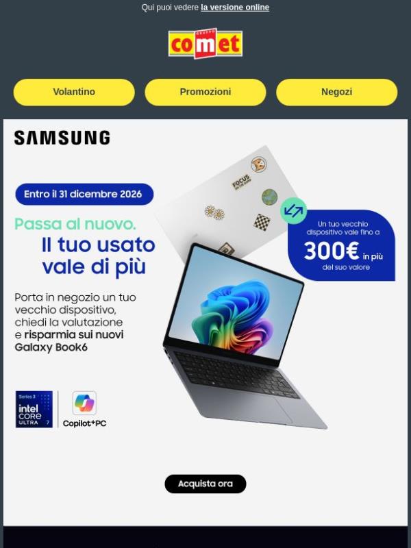 💻 Galaxy Book6: fino a 300€ di Supervalutazione