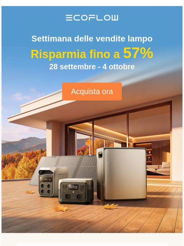⚡ Solo 7 giorni: Offerta lampo fino al 57% di sconto