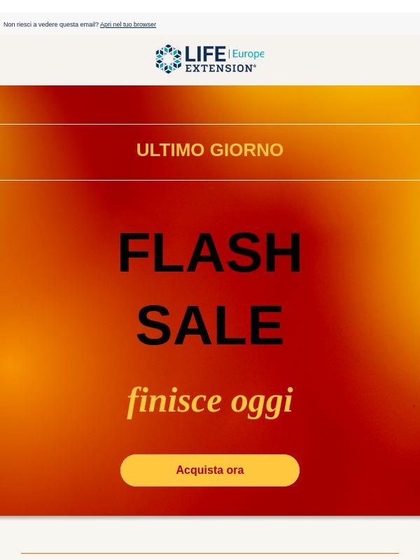 Il Flash Sale finisce oggi: acquista ora!