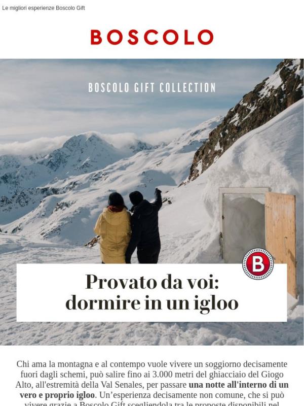 Provato da voi: dormire in un igloo a 3.000 metri