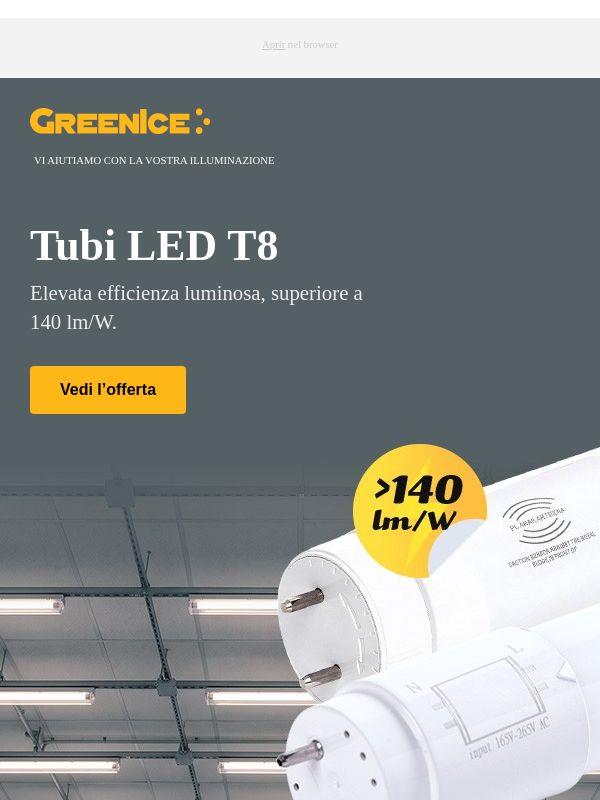 Tubi LED T8 fino al -50%: rinnova la tua luce con poco