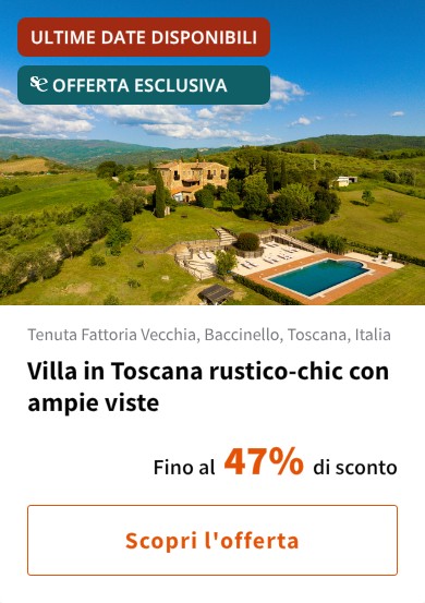 Villa in Toscana rustico-chic con ampie viste
